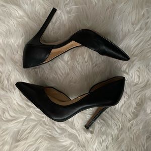 Jessica Simpson black leather shoes
